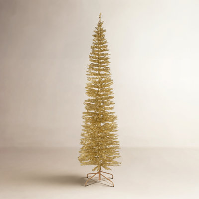 Gold Christmas Trees | Gold Tree Decorations & Gold Tinsel Tree
